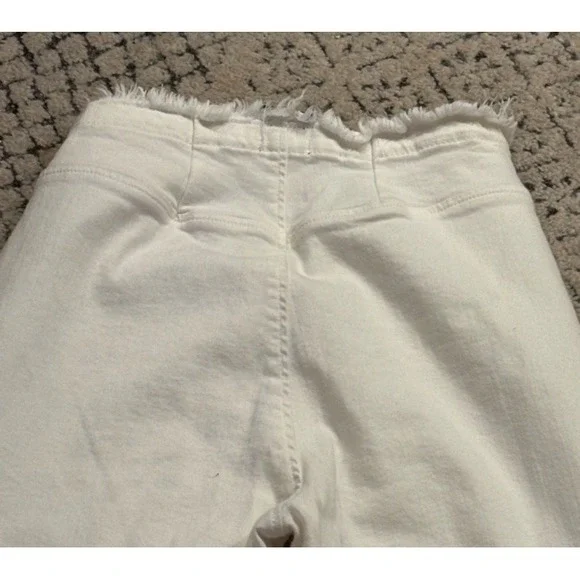 BDG Urban Outfitters V-Front Ruched Flare Jeans White Size 29 Exc Cond - Picture 6 of 6